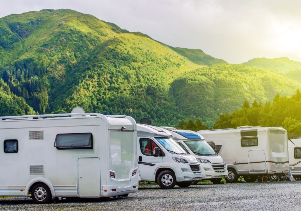 carpark of RV