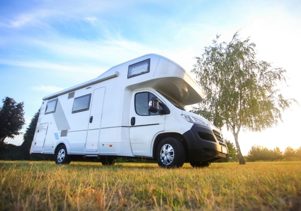 angle view of an RV car