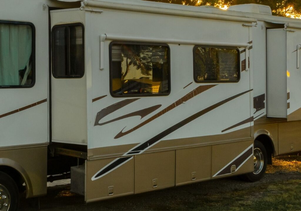Front image of RV slide-out