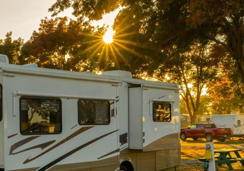 Front image of RV slide-out