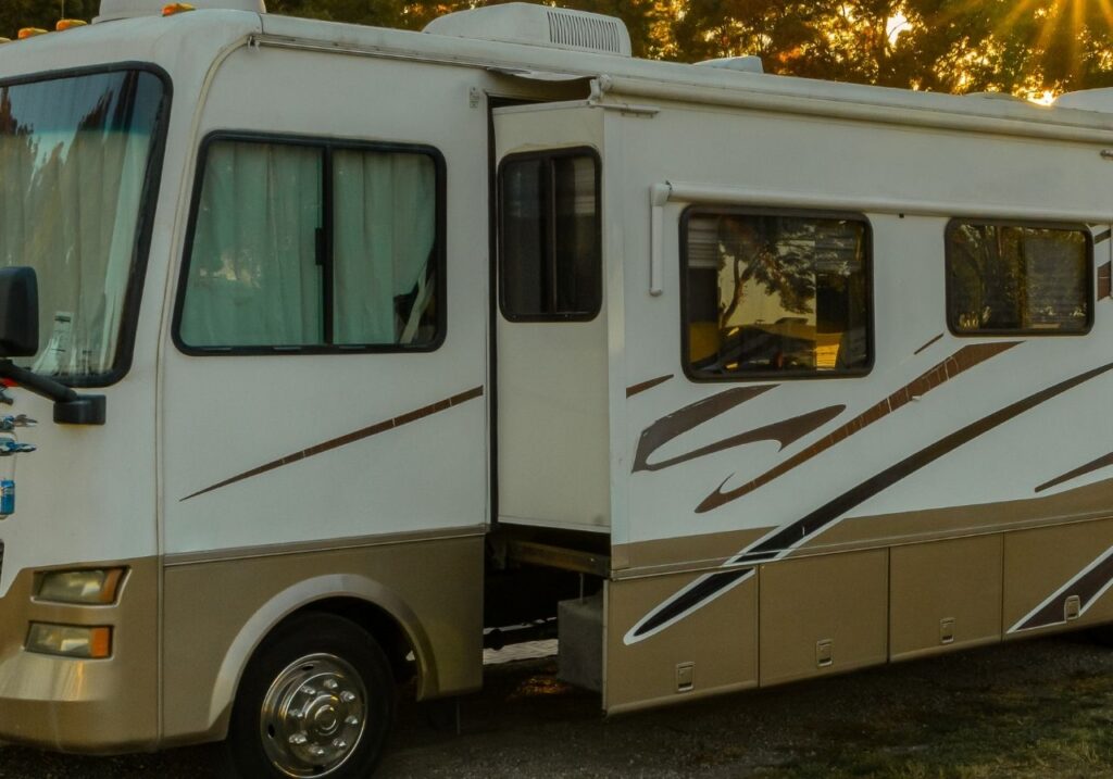 Front image of RV slide-out