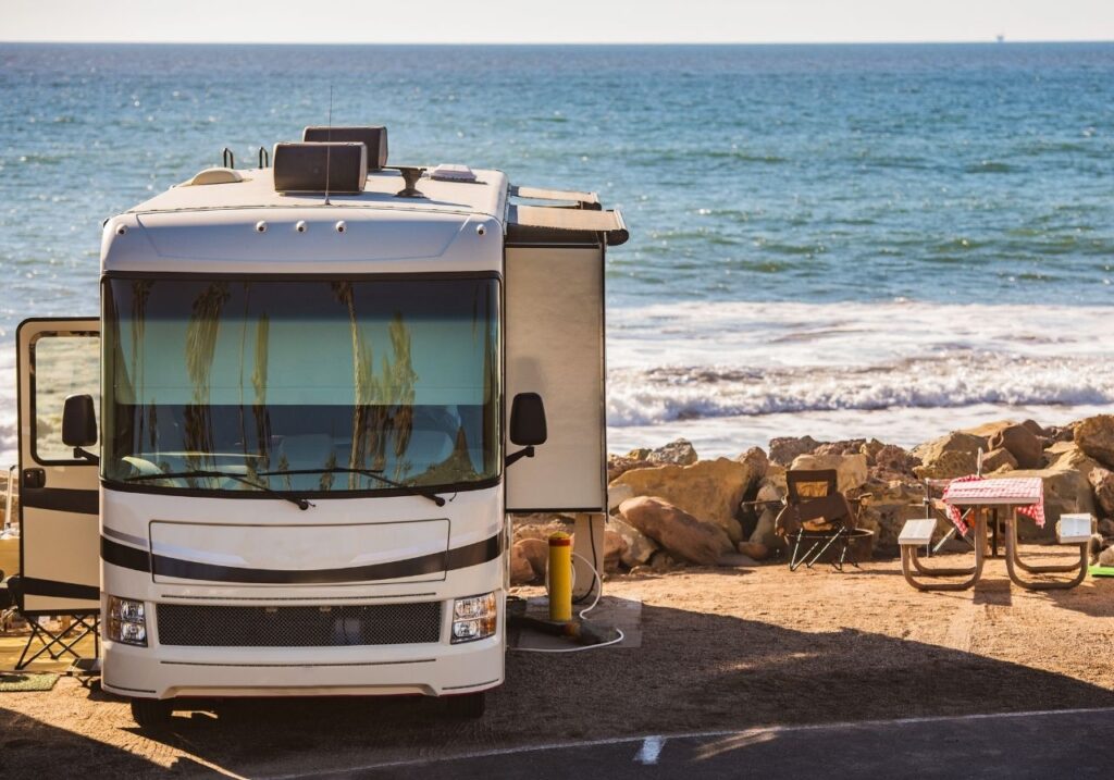 Front image of RV slide-out