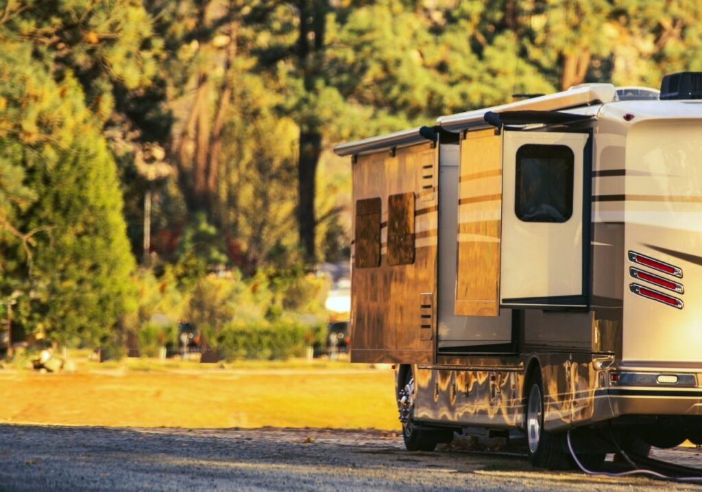Front image of RV slide-out