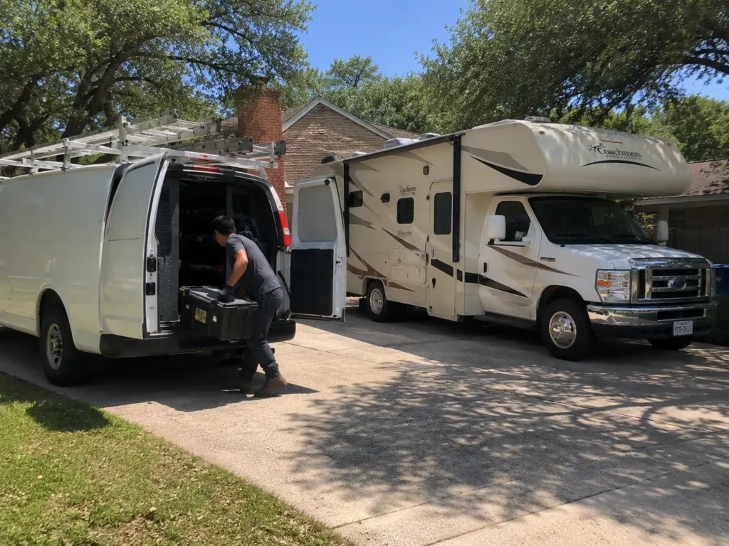 Mobile RV repair service van Austin TX